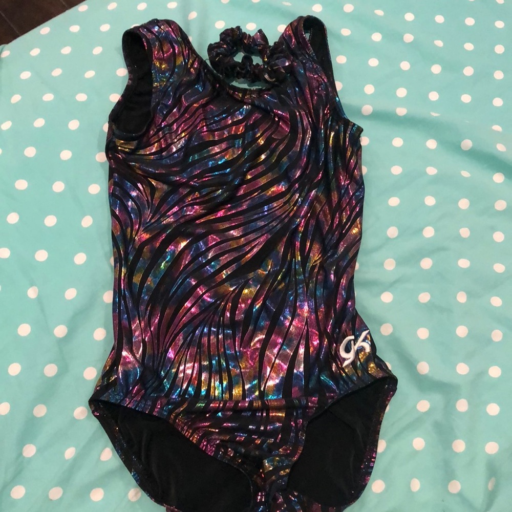 GT Elite Colorful Leotard with matching scrunchy